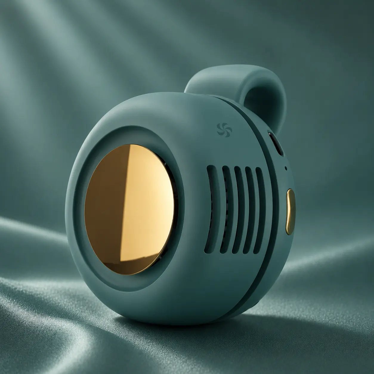 Portable bladeless clip-on fan for hands-free personal cooling