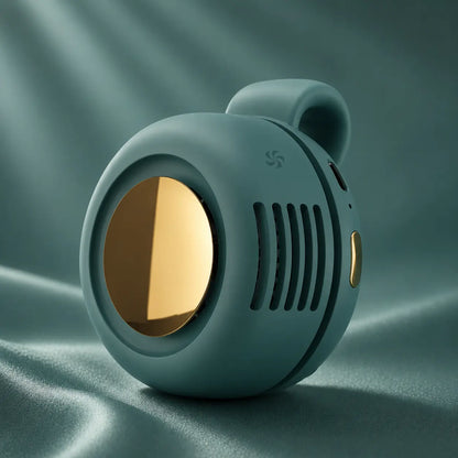 Portable bladeless clip-on fan for hands-free personal cooling