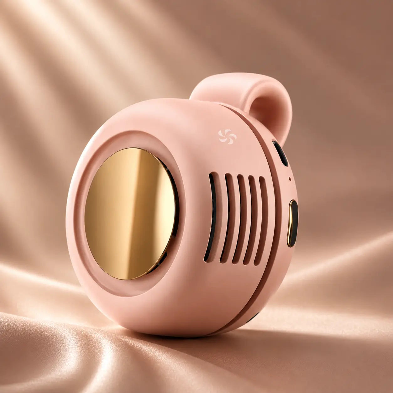 Rechargeable portable bladeless clip-on fan with quiet 360-degree airflow